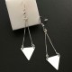 Boucles d'oreilles en argent 925/000 pendants triangles