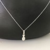 Collier petit pendentif ananas en argent 925/000 sur chaine 42 cm