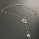 Collier argent 925/000 fleur hibiscus tour de cou forme Y Bijou nature