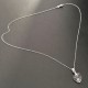 Collier pendentif petit coeur cristal Swarovski Argent 925 sur fine chaine 