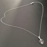 Collier pendentif petit coeur cristal Swarovski Argent 925 sur fine chaine 