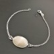 Bracelet argent massif 925/000 pierre de lune naturelle