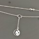 Collier lune étoiles en argent massif 925/000 forme Y