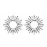 Boucles d'oreilles puces soleils en argent massif 925/000