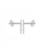 Boucles d'oreilles puces soleils en argent massif 925/000