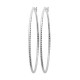 Boucles d'oreilles grandes créoles en argent massif 925/000 DIAM. 50 mm