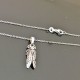 Collier cigale en argent 925/000 pendentif sur fine chaine- bijou nature