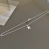 Collier pendentif étoile de mer argent massif 925/000 