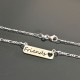 Collier friends coeur évidé en argent 925/000 longueur 42 cm