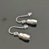 Boucles d'oreilles argent 925/000 poupée russe