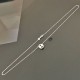 Collier argent 925/000 pendentif grain de café sur fine chaine 45 cm