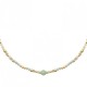 Collier Plaqué Or 18 carats perles aventurine Bijou pierres naturelles