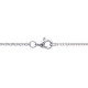 Collier argent massif 925/000 goutte zirconium