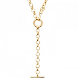 Collier lariat Plaqué Or 18 carats collier Y ultra tendance