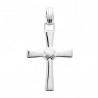 Pendentif croix argent massif 925/000 Bijou religieux pour homme et femme