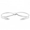 Bracelet jonc noeud argent massif 925/000