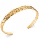 Bracelet jonc effet tresse Plaqué Or 18 carats