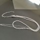 Collier 2 rangs argent 925/000 et perles de cristal blanc Préciosa