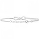 Bracelet infini argent massif 925/000 et zirconium