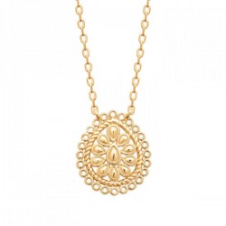 Collier goutte arabesque Plaqué Or 18 carats