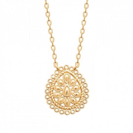 Collier goutte arabesque Plaqué Or 18 carats