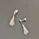 Boucles d'oreilles pompons en argent 925/000