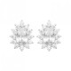 Boucles d'oreilles gouttes argent massif 925/000 et zirconium