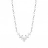 Collier Lina argent massif 925/000 et zirconium 