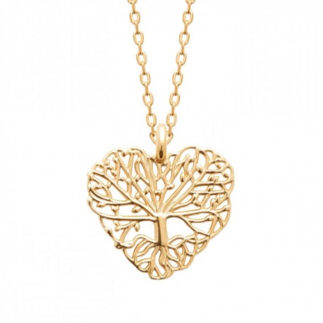 Collier arbre de vie Plaqué Or 18 carats 