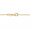 Collier infini pampille coeur Plaqué Or 18 carats