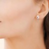 Boucles d'oreilles puces originales argent massif 925/000