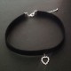 Collier glamour ras de cou chic petit coeur cristal Swarovski