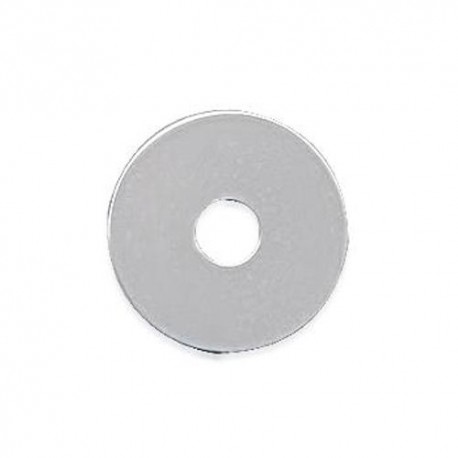 Pendentif disque donuts en argent massif 925 diamètre 16 mm