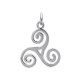 Pendentif Triskel Celtique en argent 925/000 bijou mixte