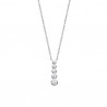 Collier goutte cascade de zirconium en argent 925000 bijou tendance